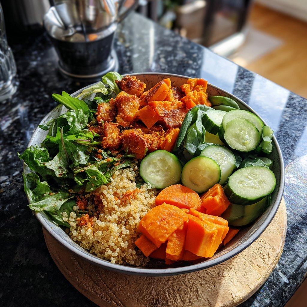 Buddha Bowl mit Quinoa und Gemüse