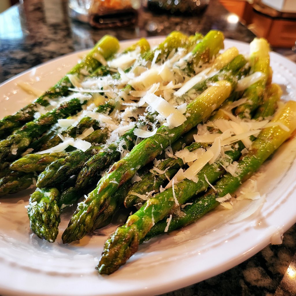 Grüner Spargel Mit Parmesan