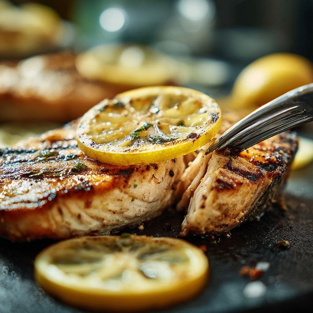Gesund & Leicht Zitronen-Gegrillter Fisch