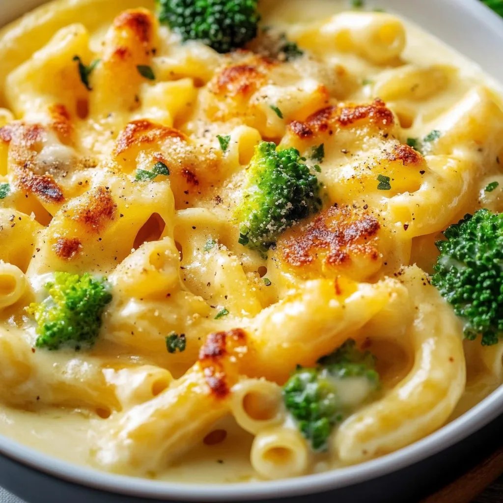 Cremiger Nudelauflauf mit Sauce hollandaise