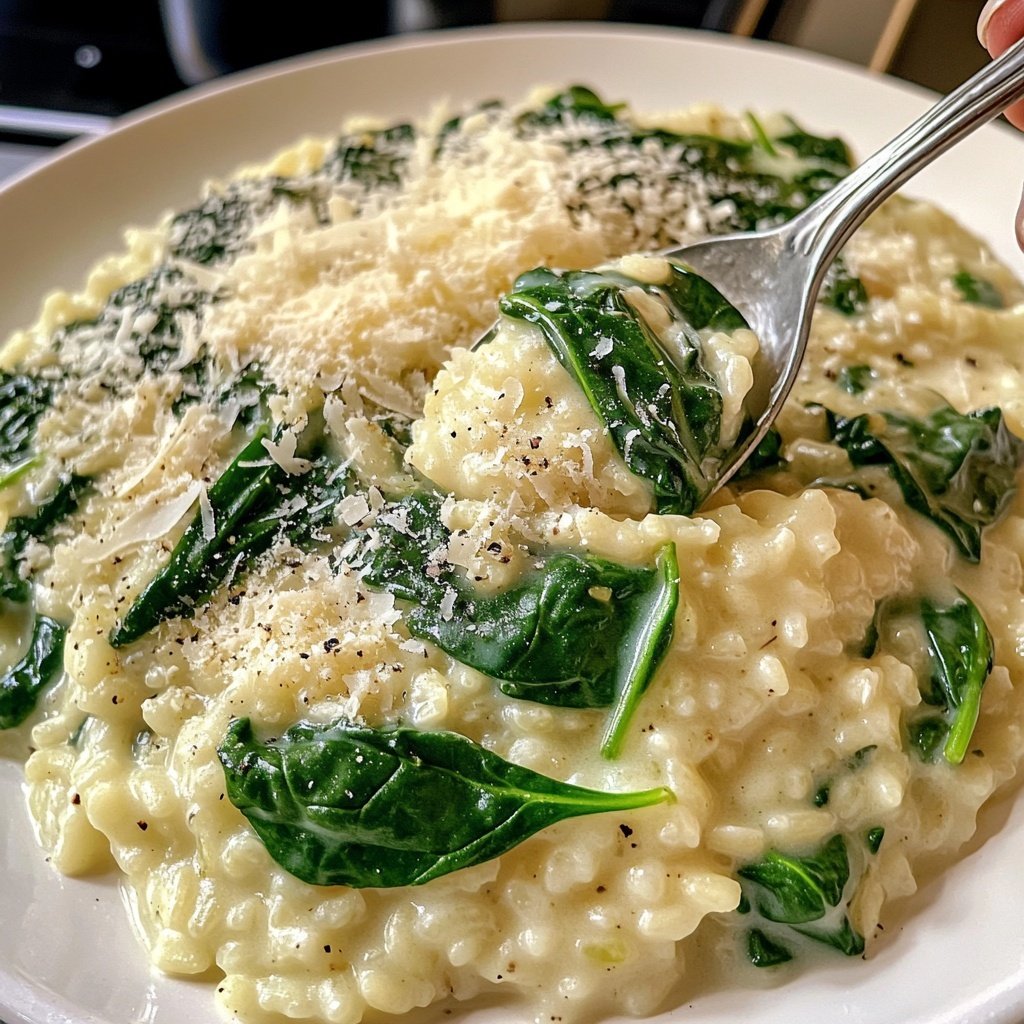 Risotto mit Spinat