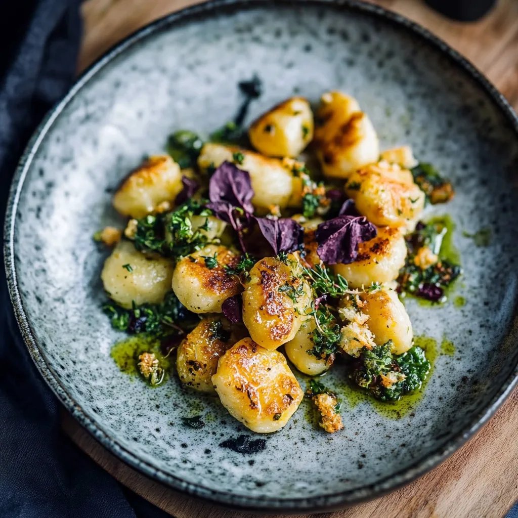 Gnocchi mit Rosenkohl und Brokkoli aus dem Ofen