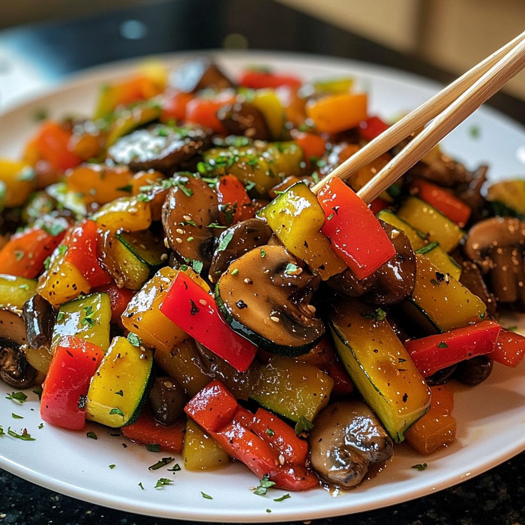 Gemüsepfanne mit Sojasauce