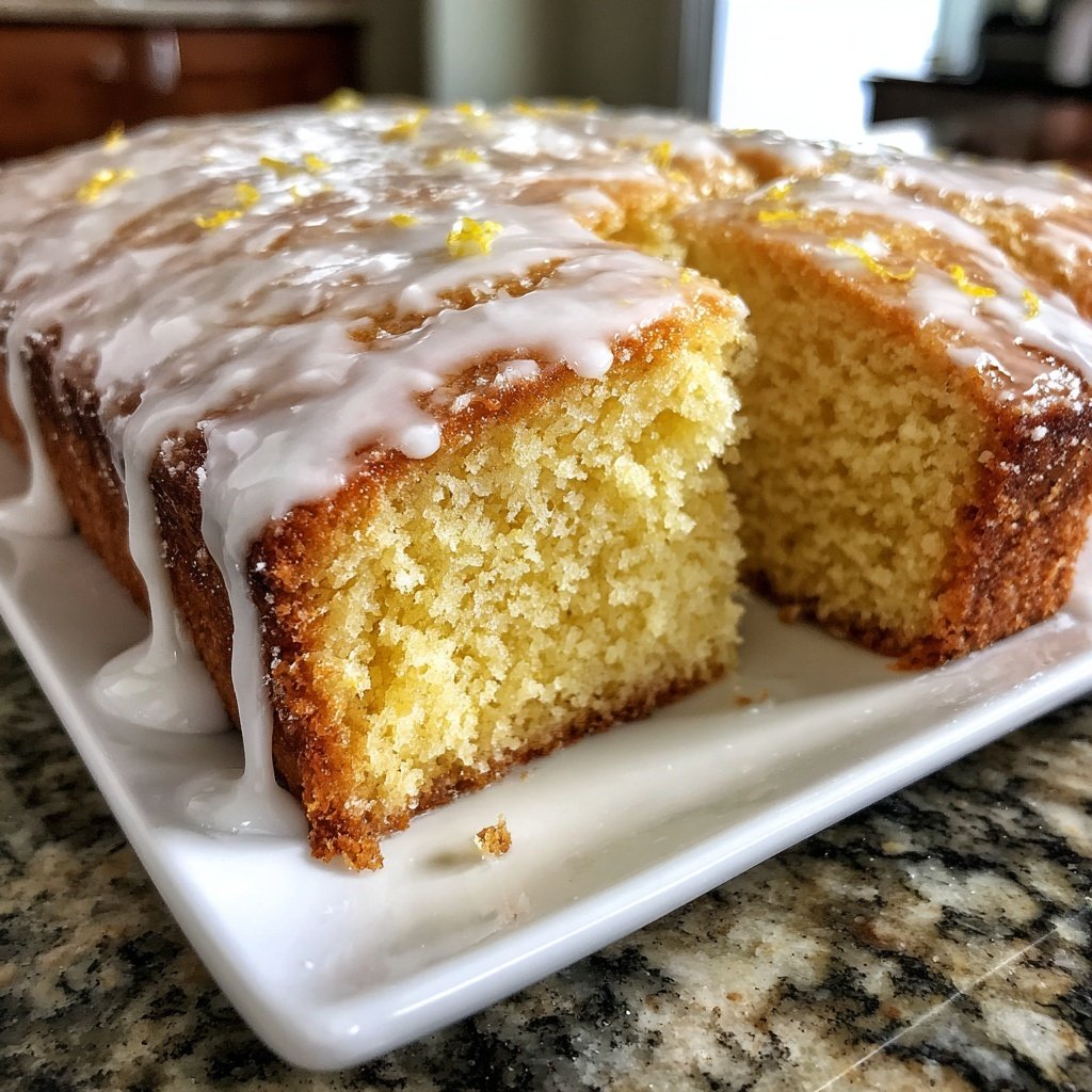 Zitronenkuchen mit feiner Krume