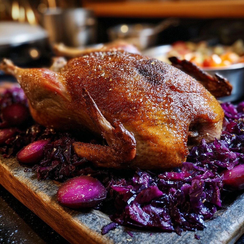 Saisonal & Festlich Weihnachtsgans mit Rotkohl