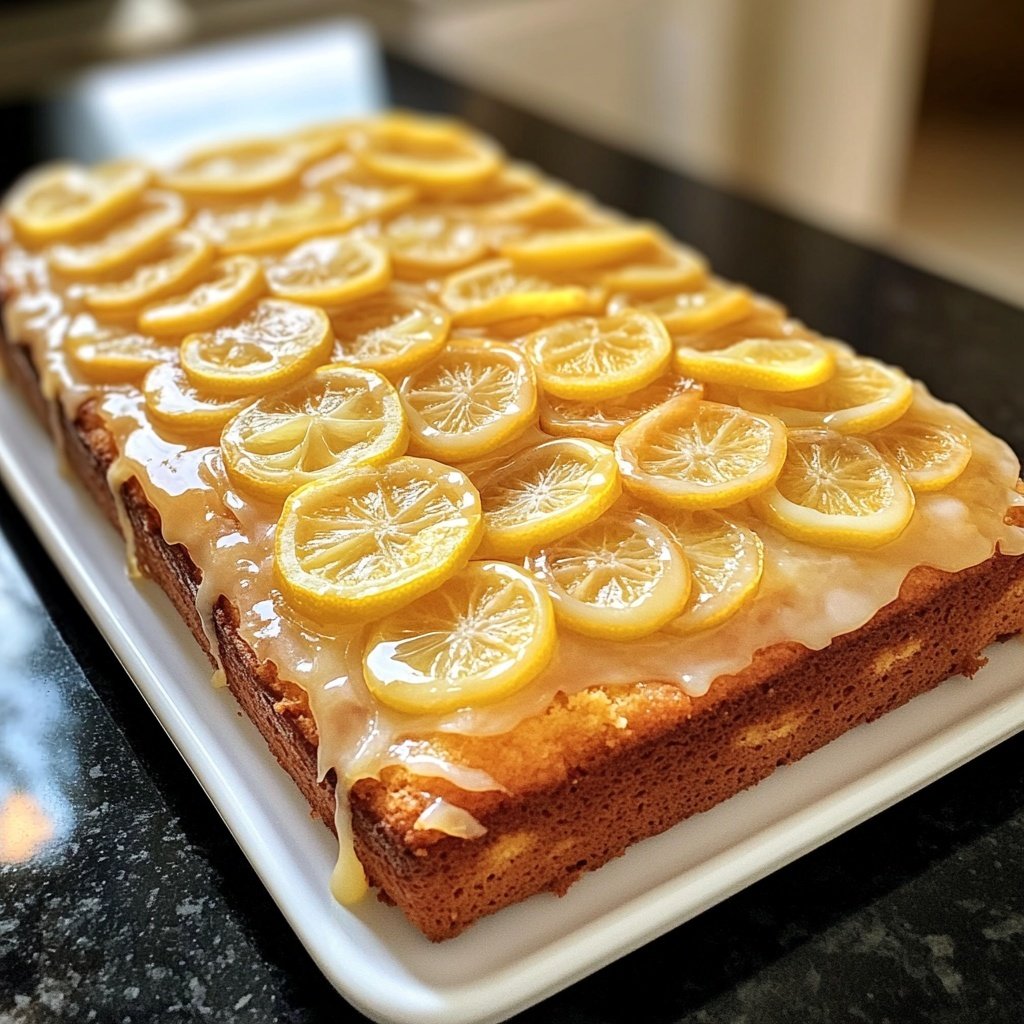 Saftiger Zitronenkuchen vom Blech