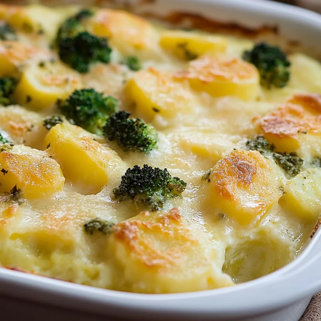 Kartoffelgratin mit Romanesco
