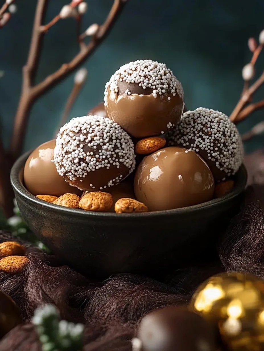 Spekulatius Kugeln - Pralinen für Weihnachten