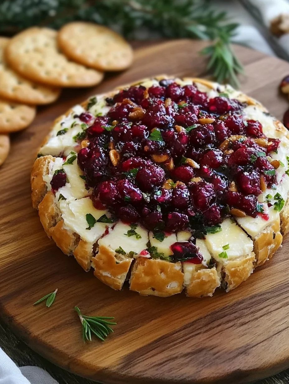 Cranberry Brie Käse Appetizer