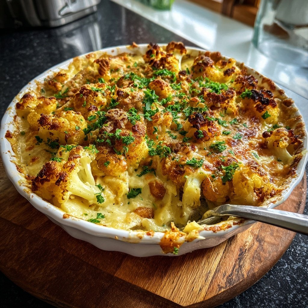 Blumenkohl Kichererbsen Auflauf