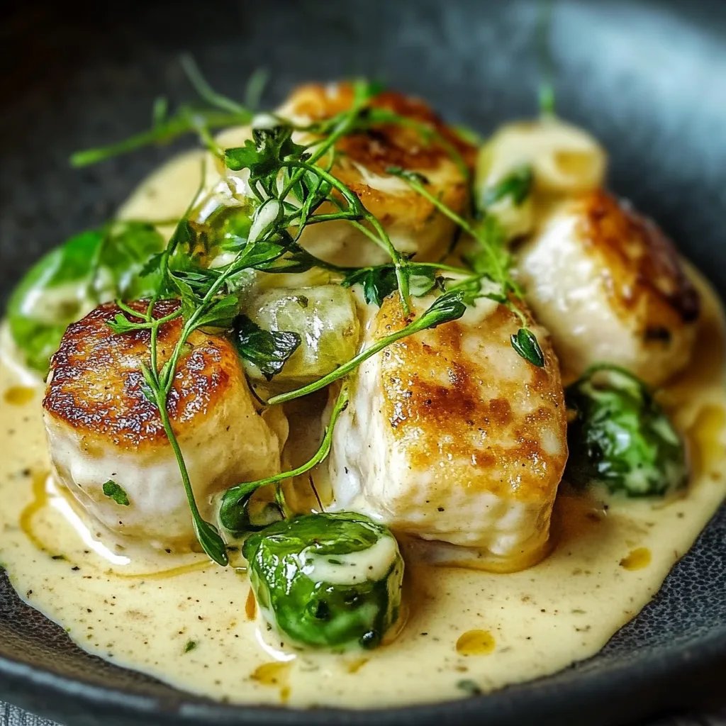 Rosenkohl in Frischkäse Senfsauce