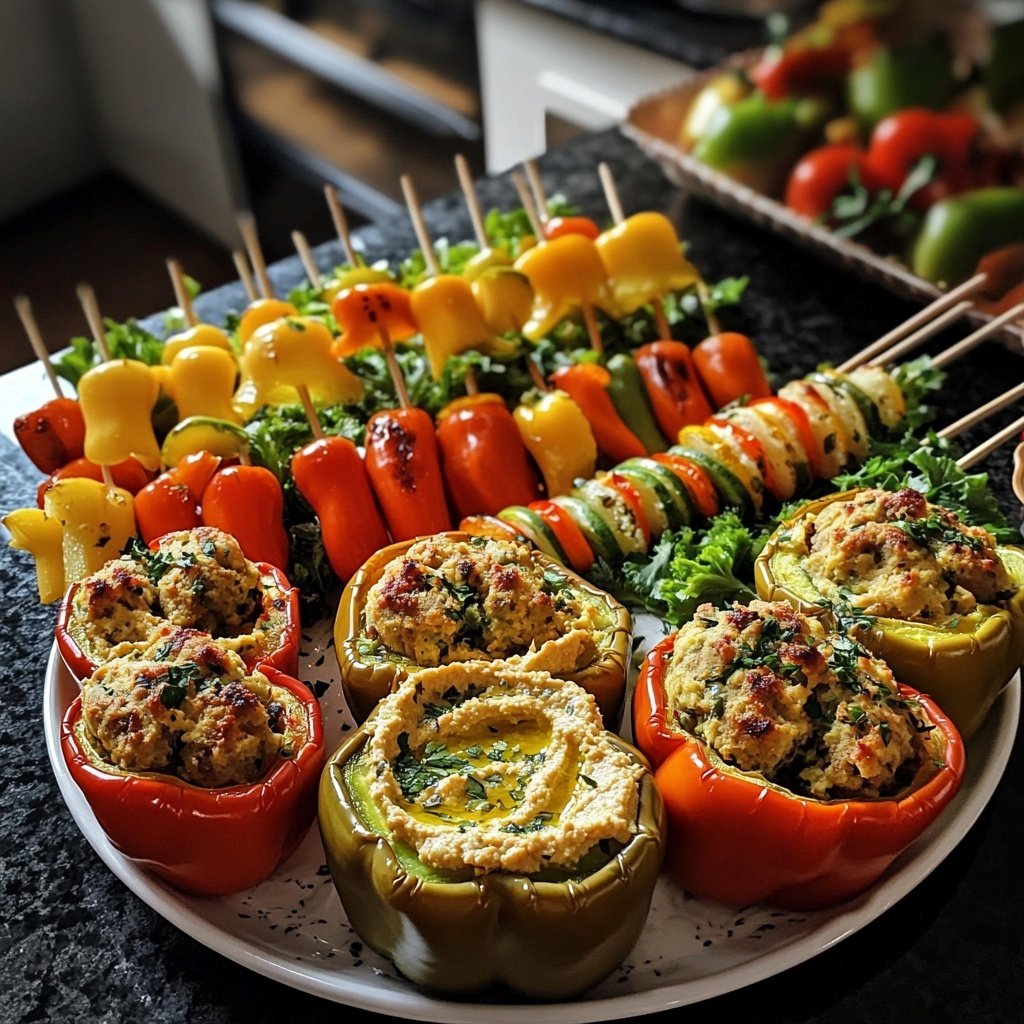 Vegetarisches Partyessen