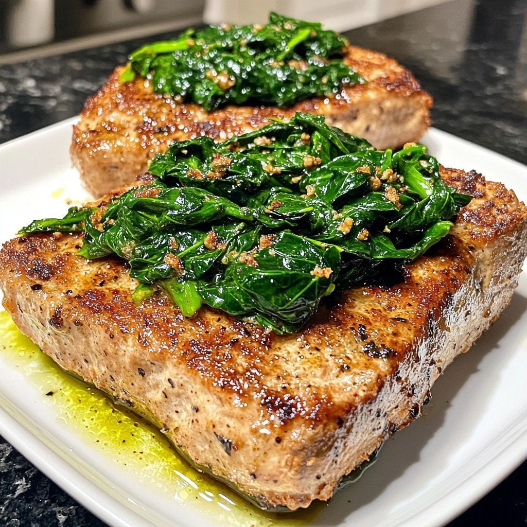 Hähnchenbrust mit Spinat