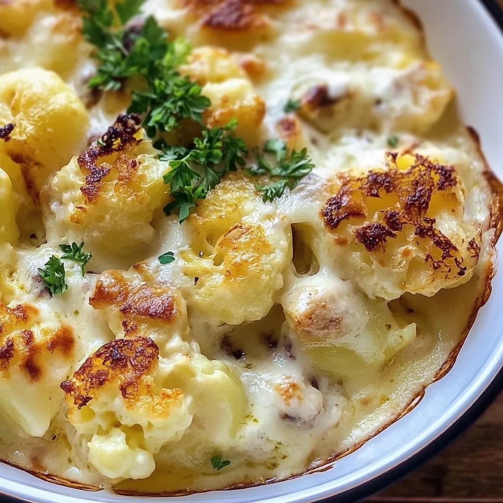 Blumenkohl-Auflauf mit Kartoffeln