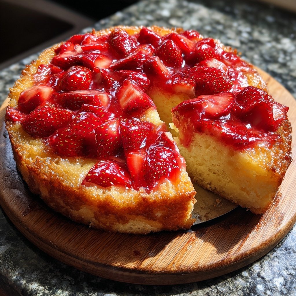 Erdbeerkuchen Mit Frischer Zitronenschale